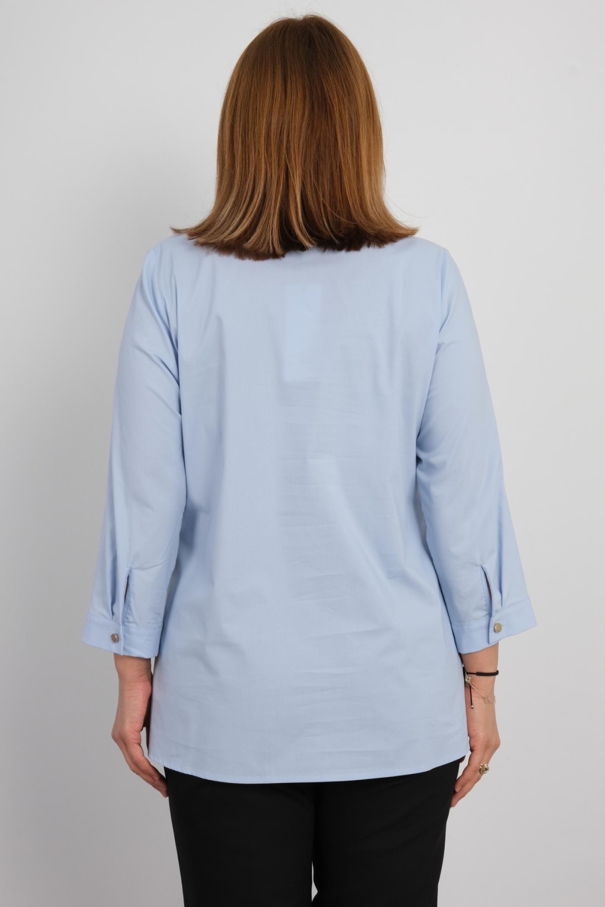 Plus Size Shirt-Blue