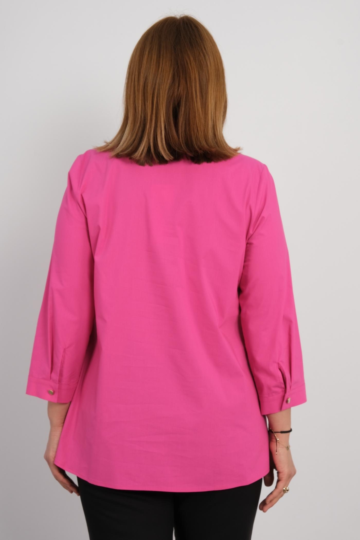 Plus Size Shirt-Fuchsia