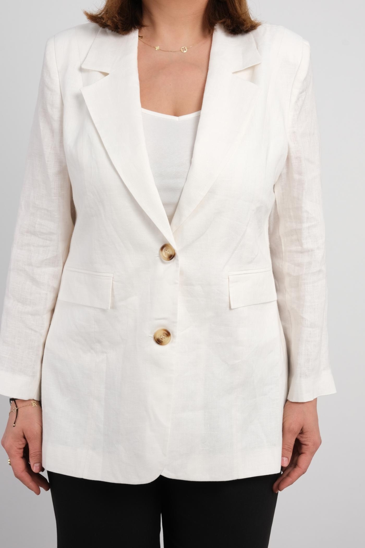 Plus Size Jacket-White