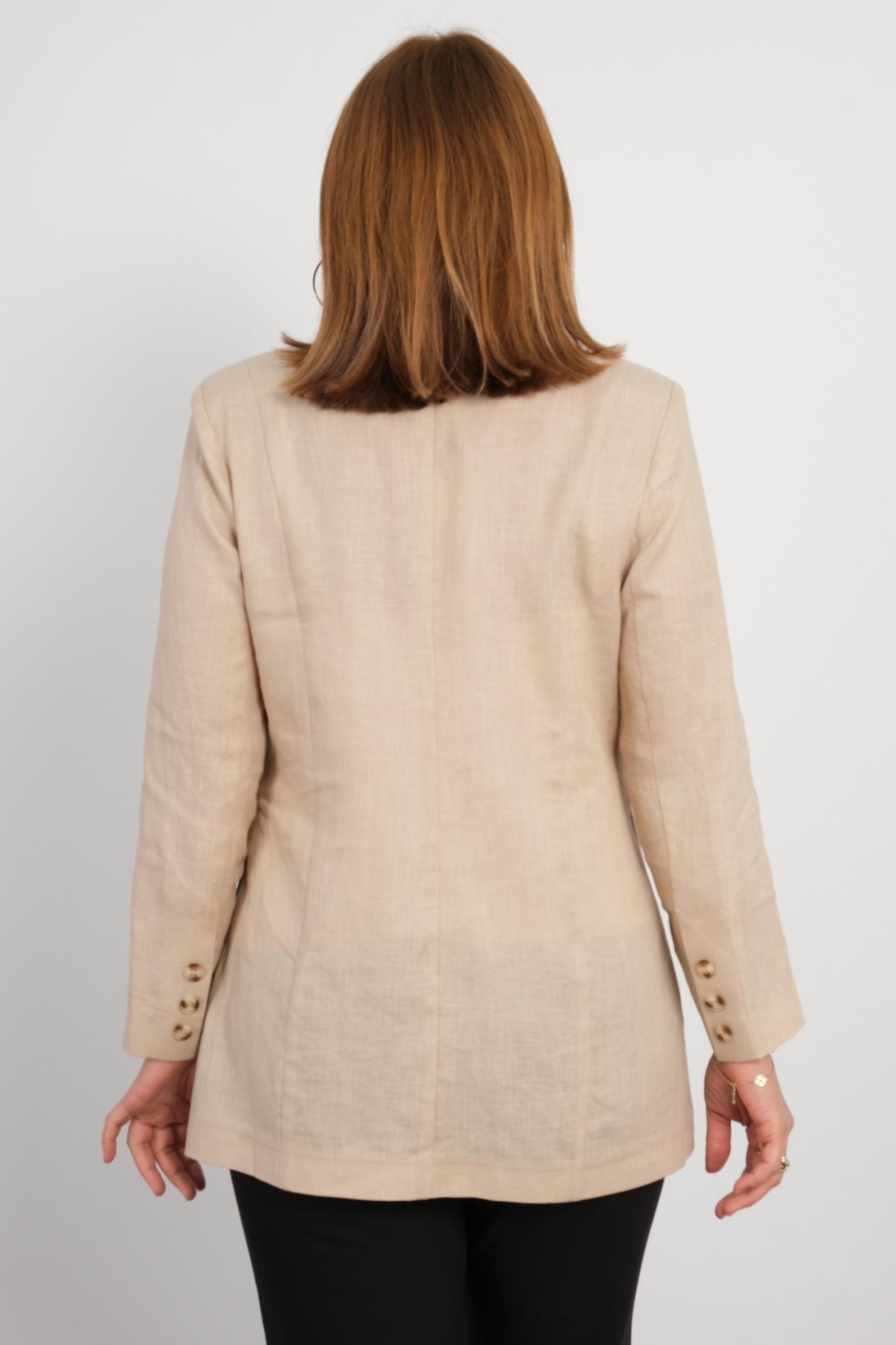 Plus Size Jacket-Beige