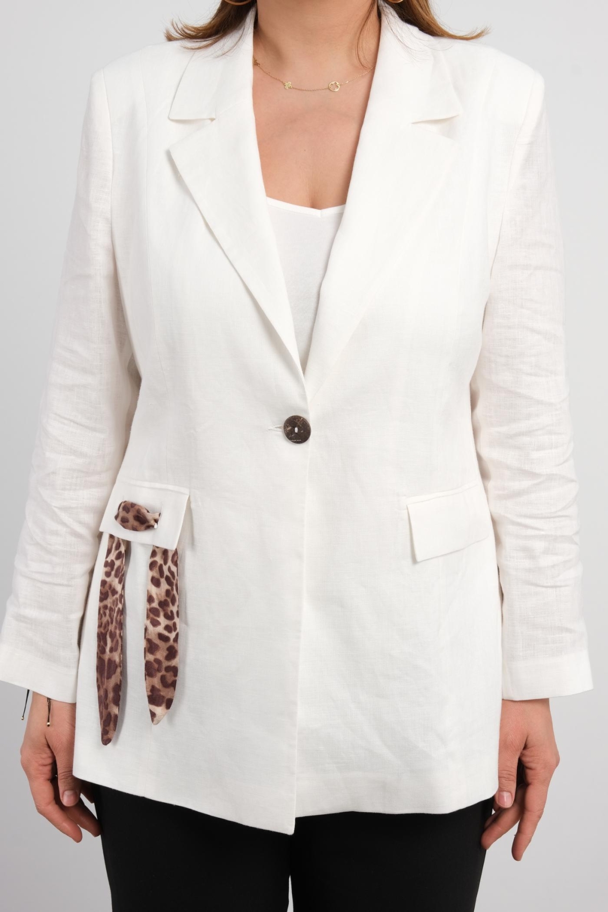 Plus Size Jacket-White