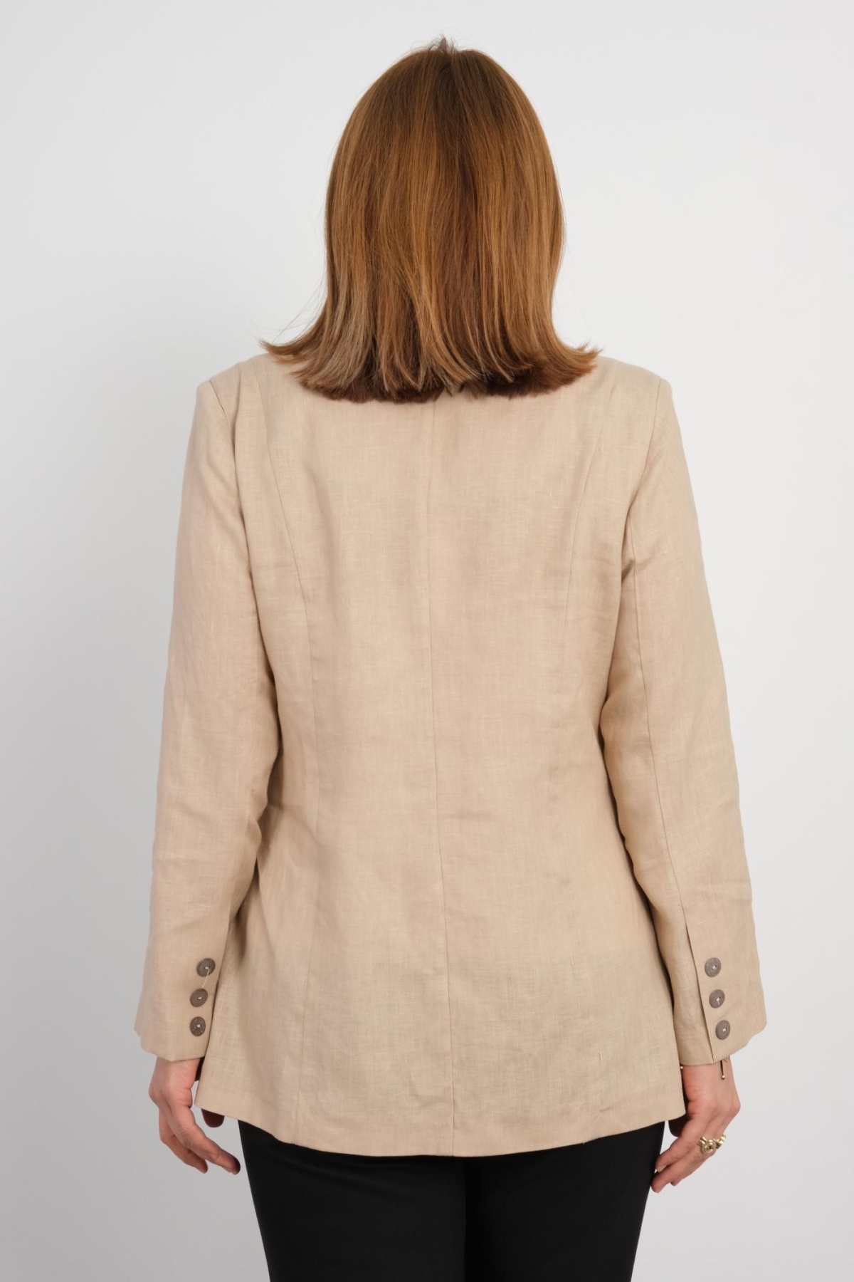 Plus Size Jacket-Beige