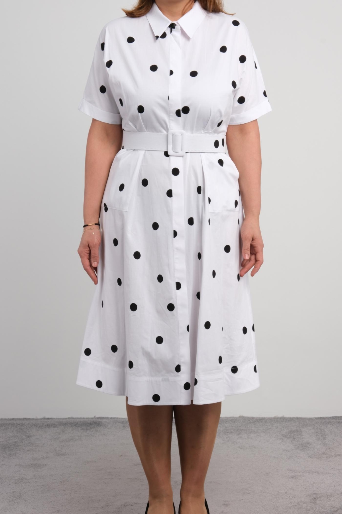 Plus Size Dress-White