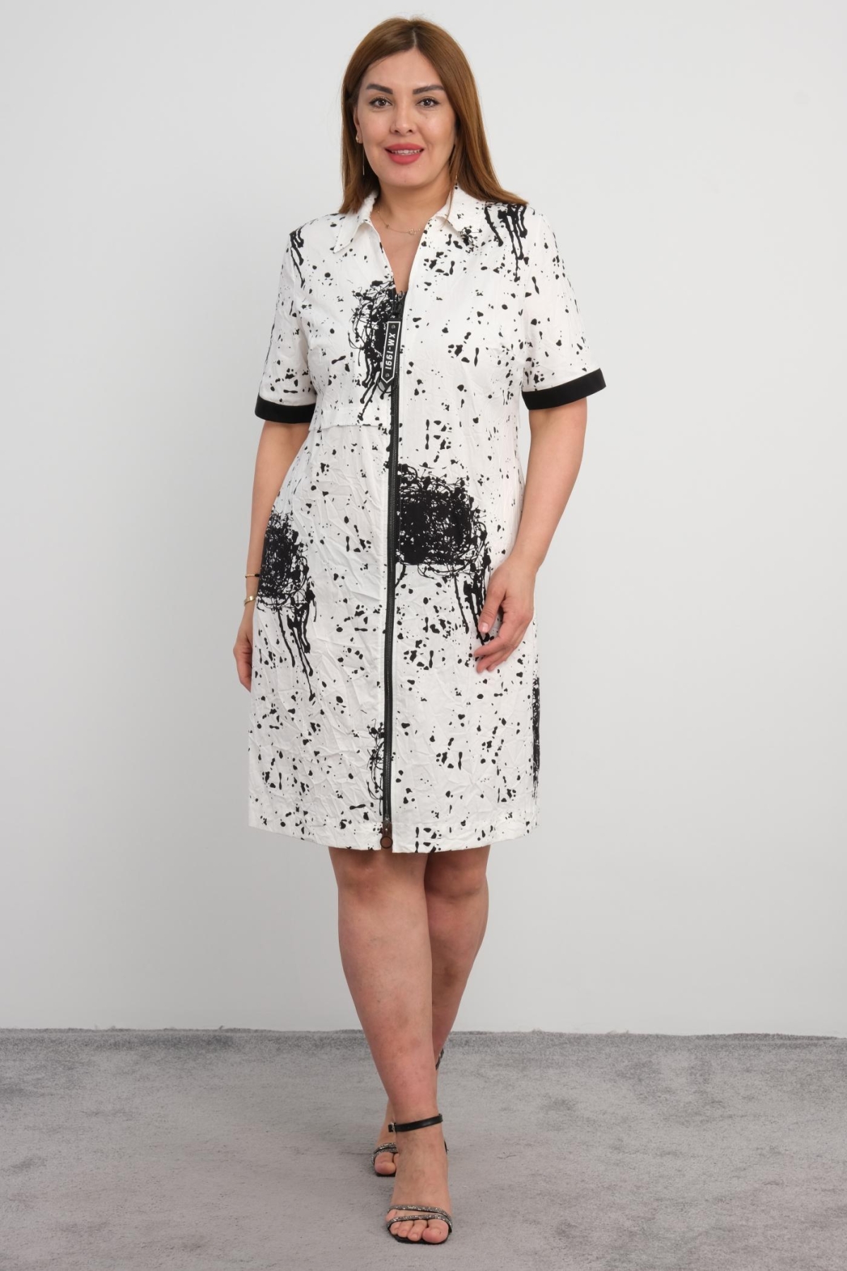 Plus Size Dress-White