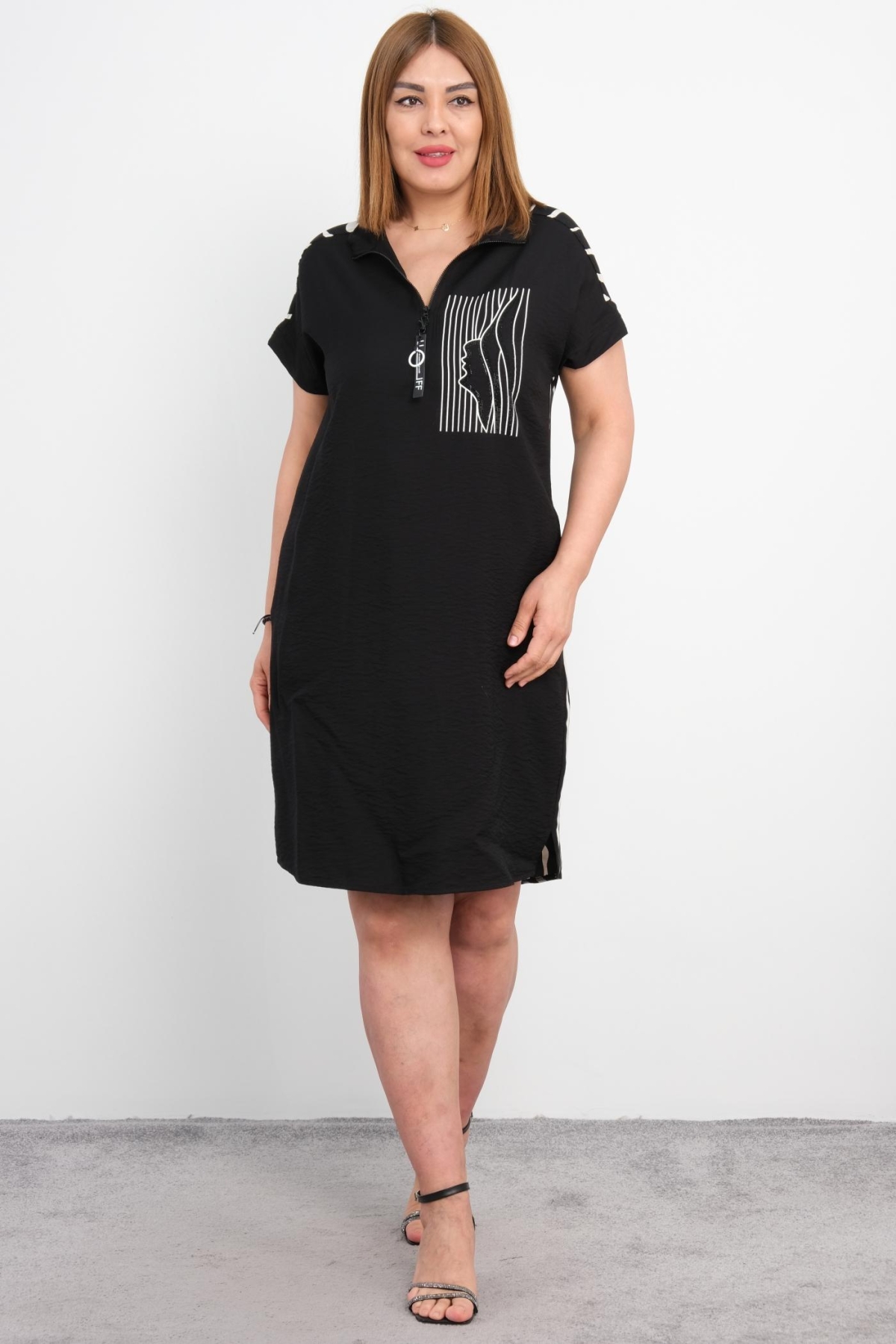 Super Plus Size Dress-Black
