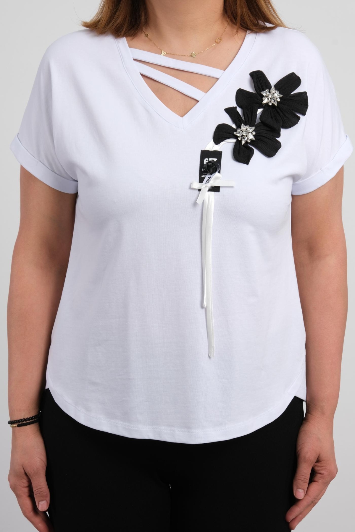 Plus Size Blouse-White