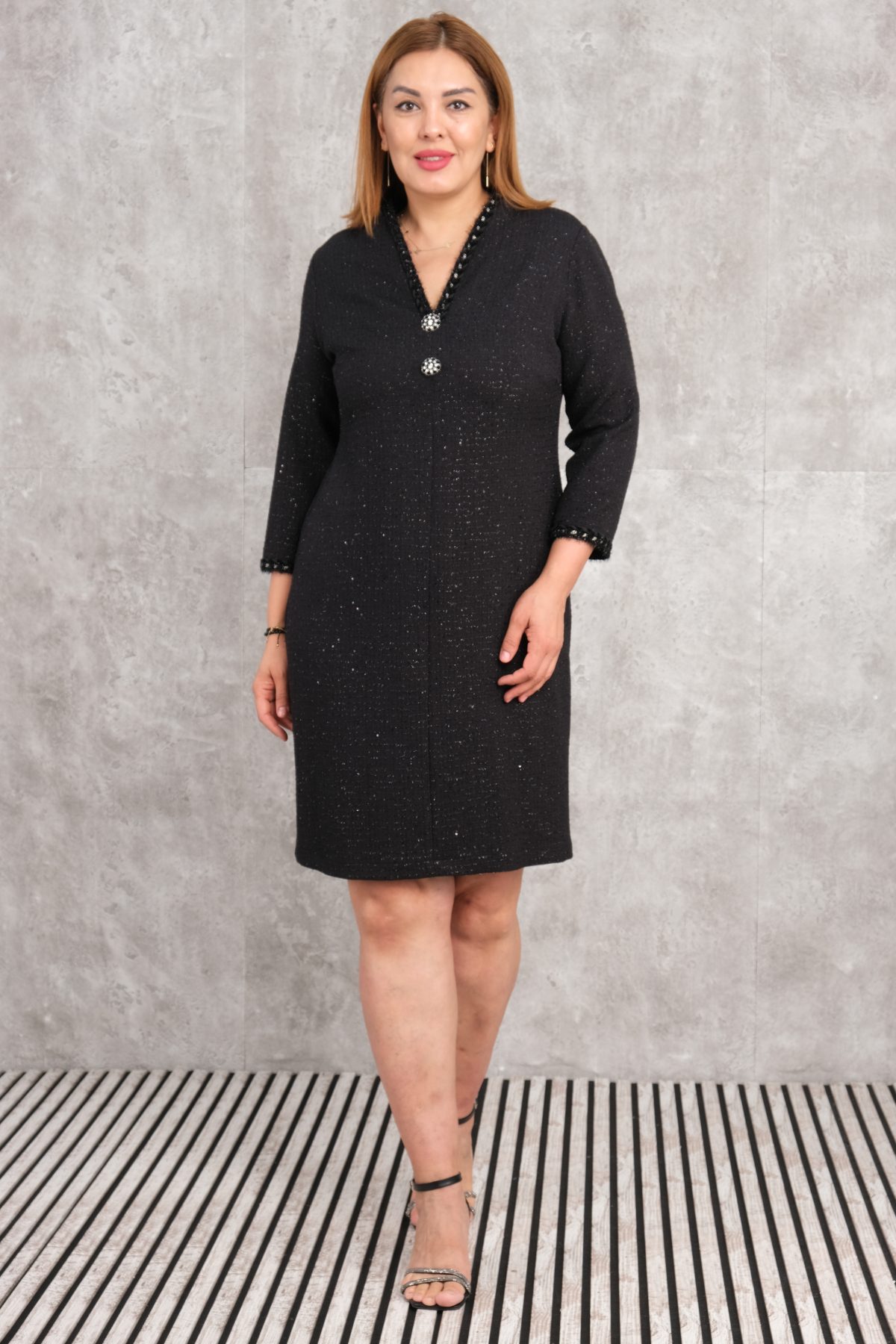 Plus Size Dress-Black