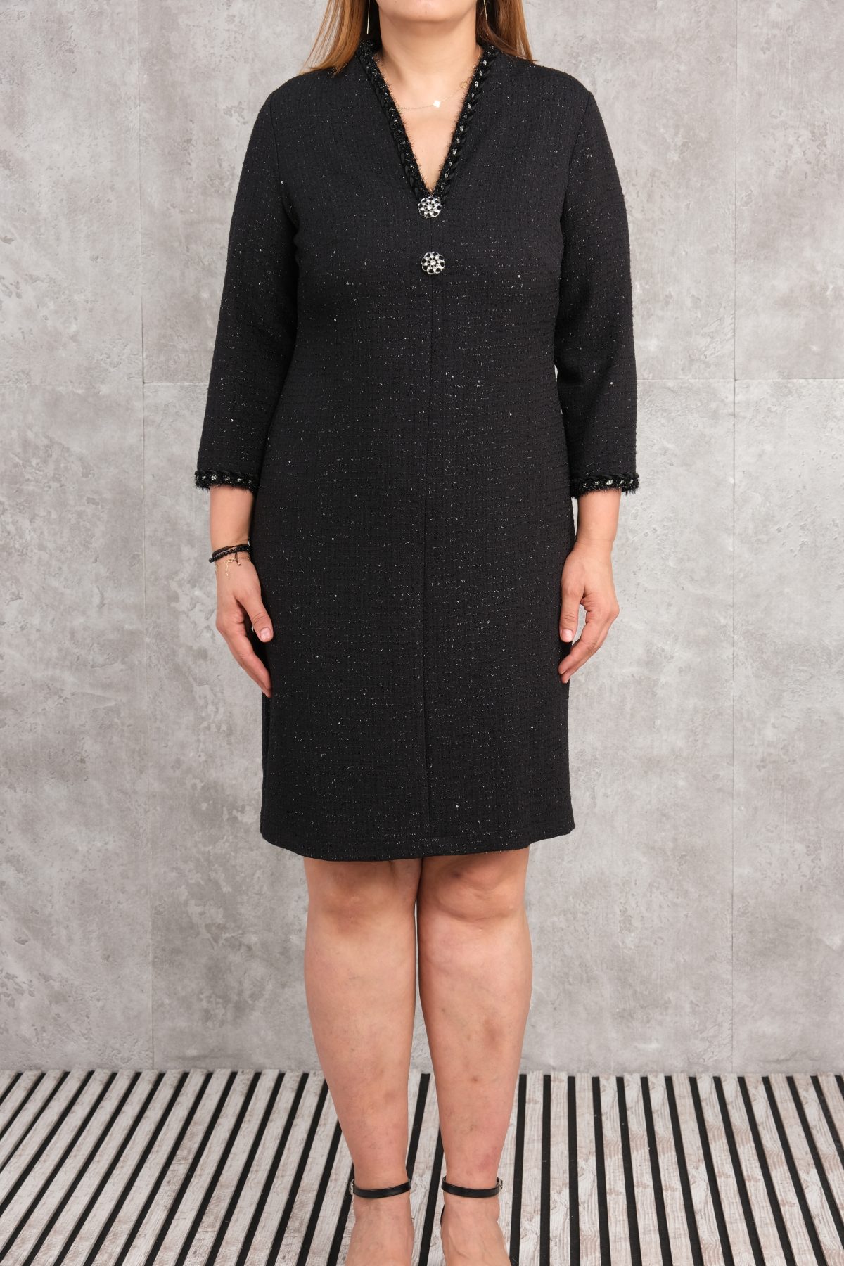 Plus Size Dress-Black