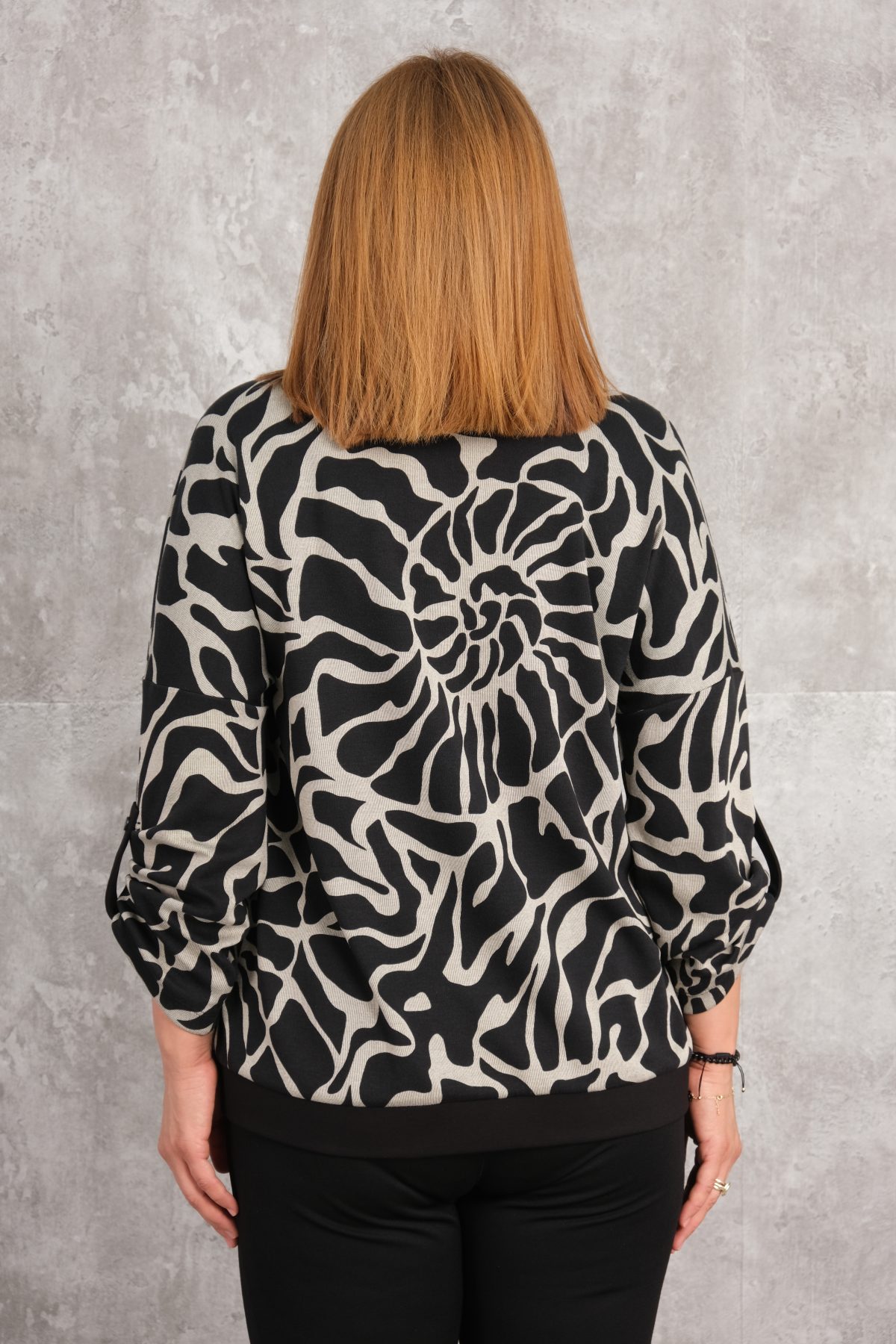 Super Plus Size Blouse-Black