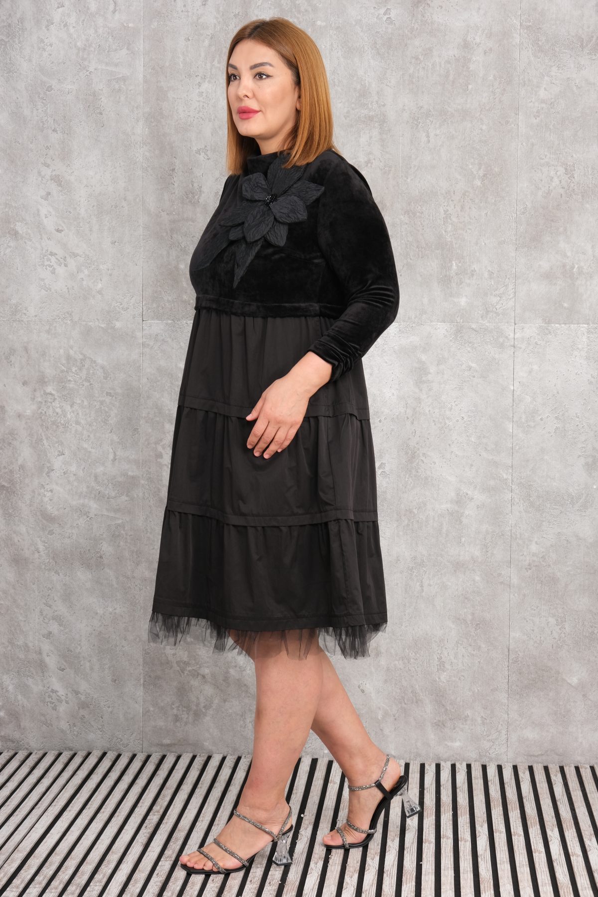 Plus Size Dress-Black