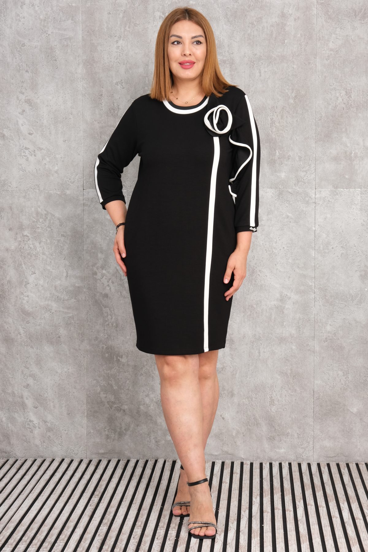Plus Size Dress-Black