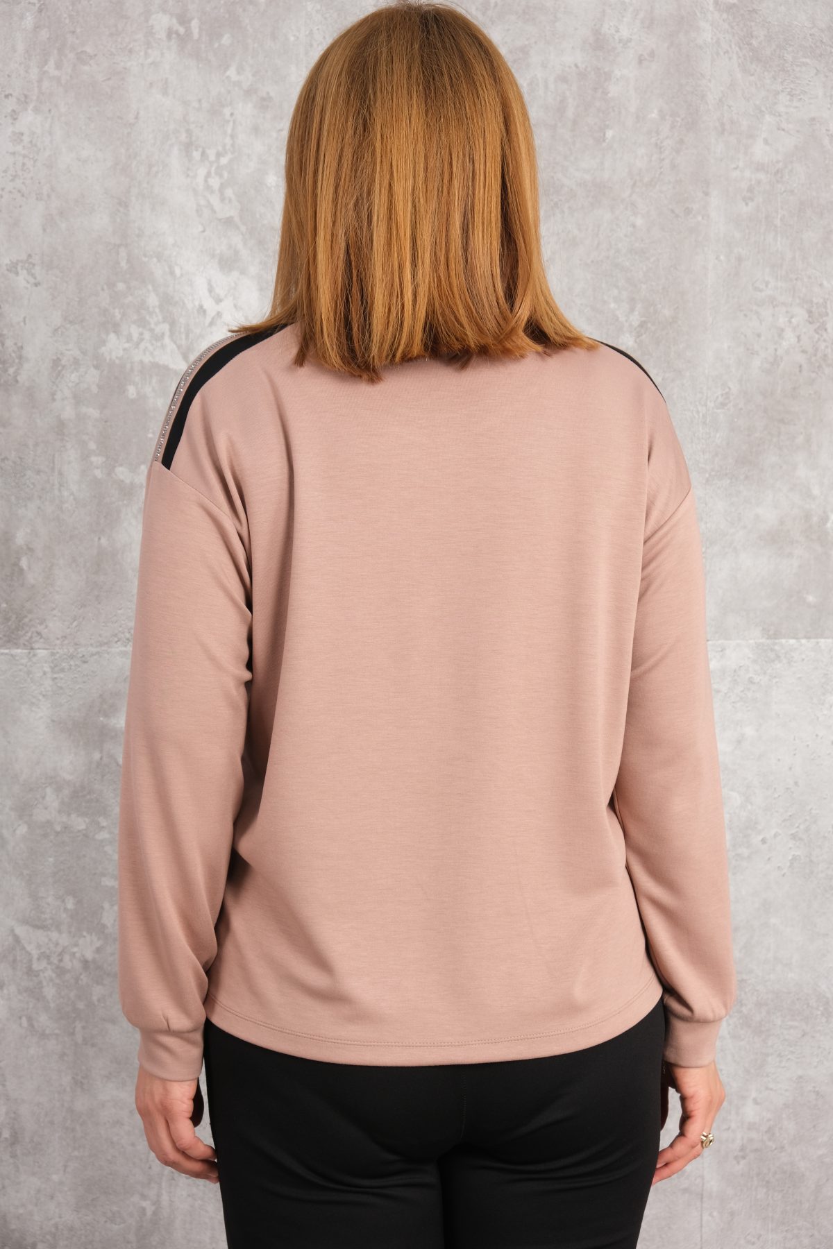 Plus Size Blouse-Beige
