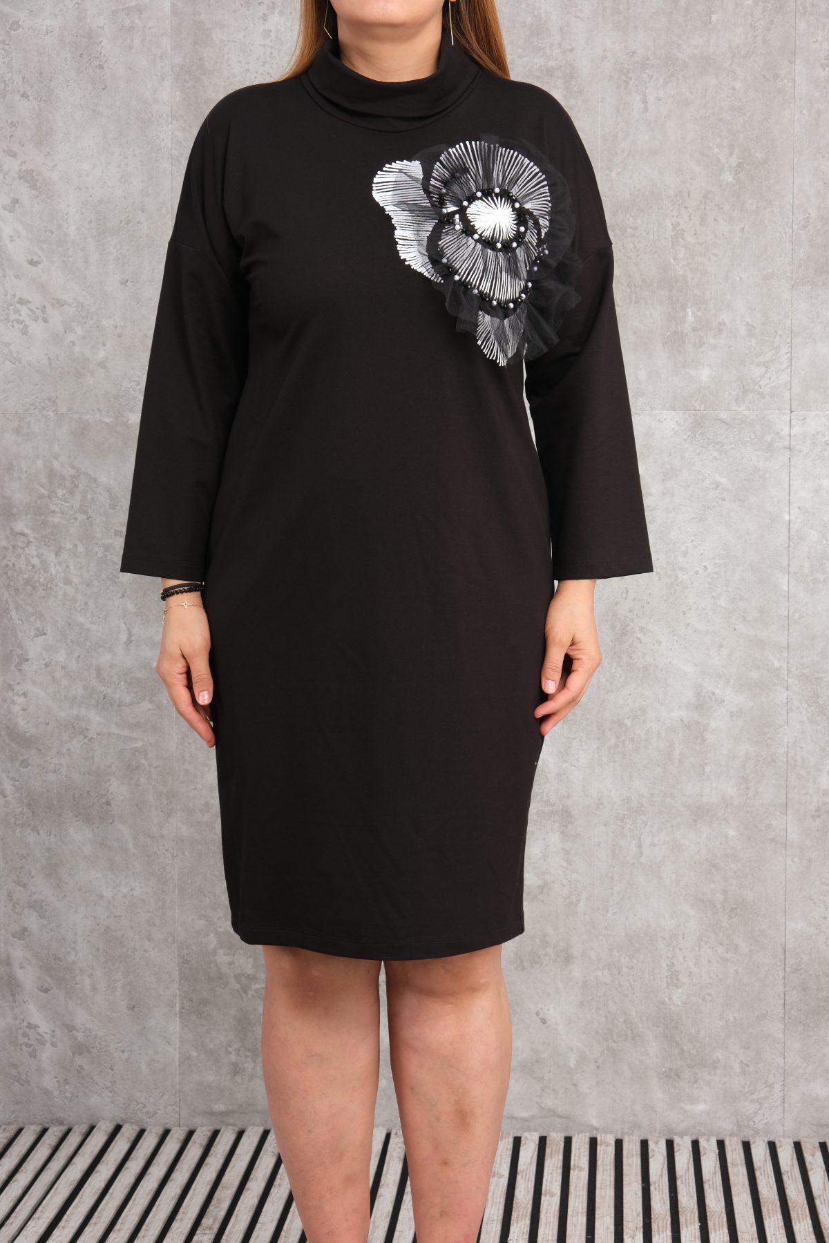 Plus Size Dress-Black