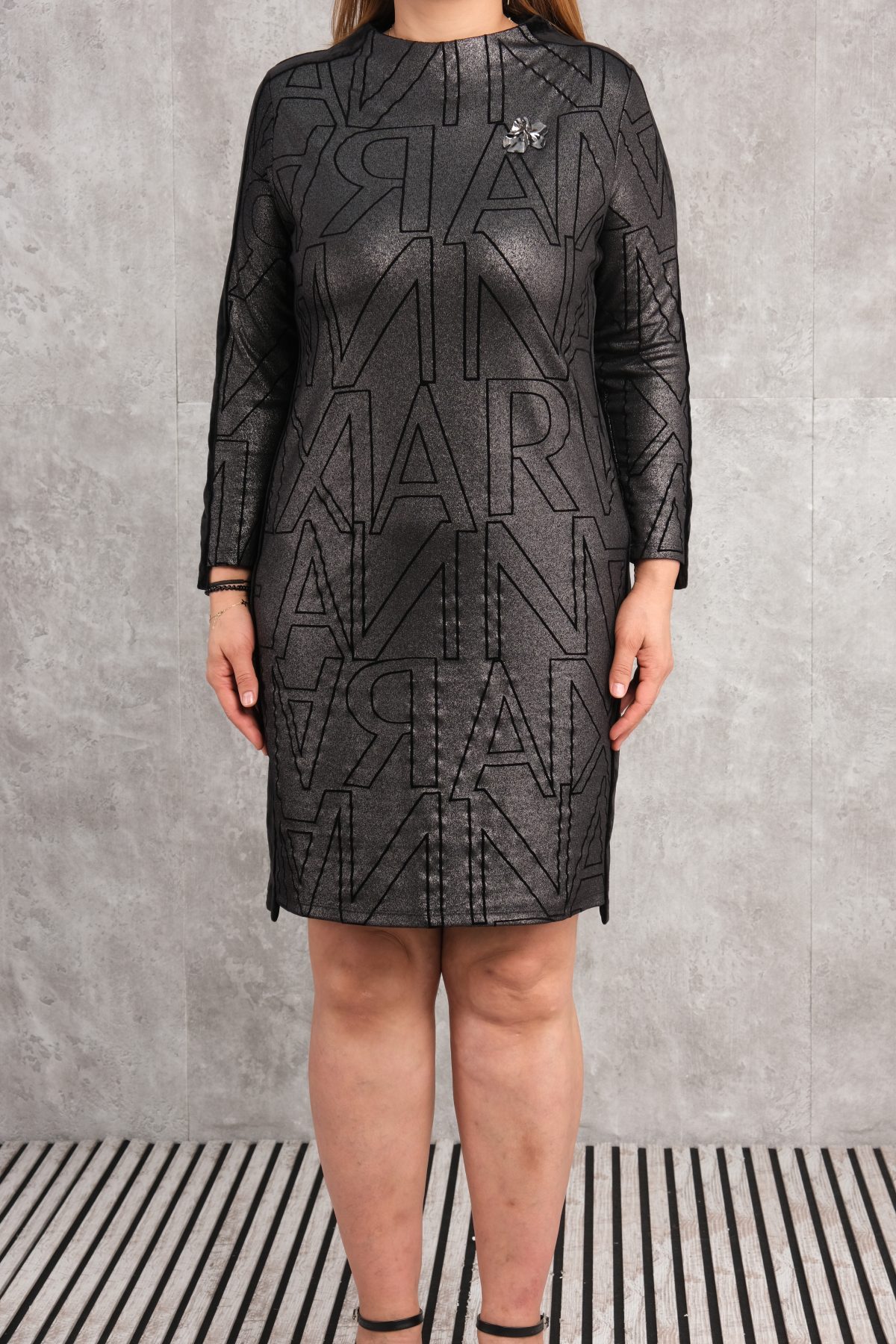 Plus Size Dress-Black