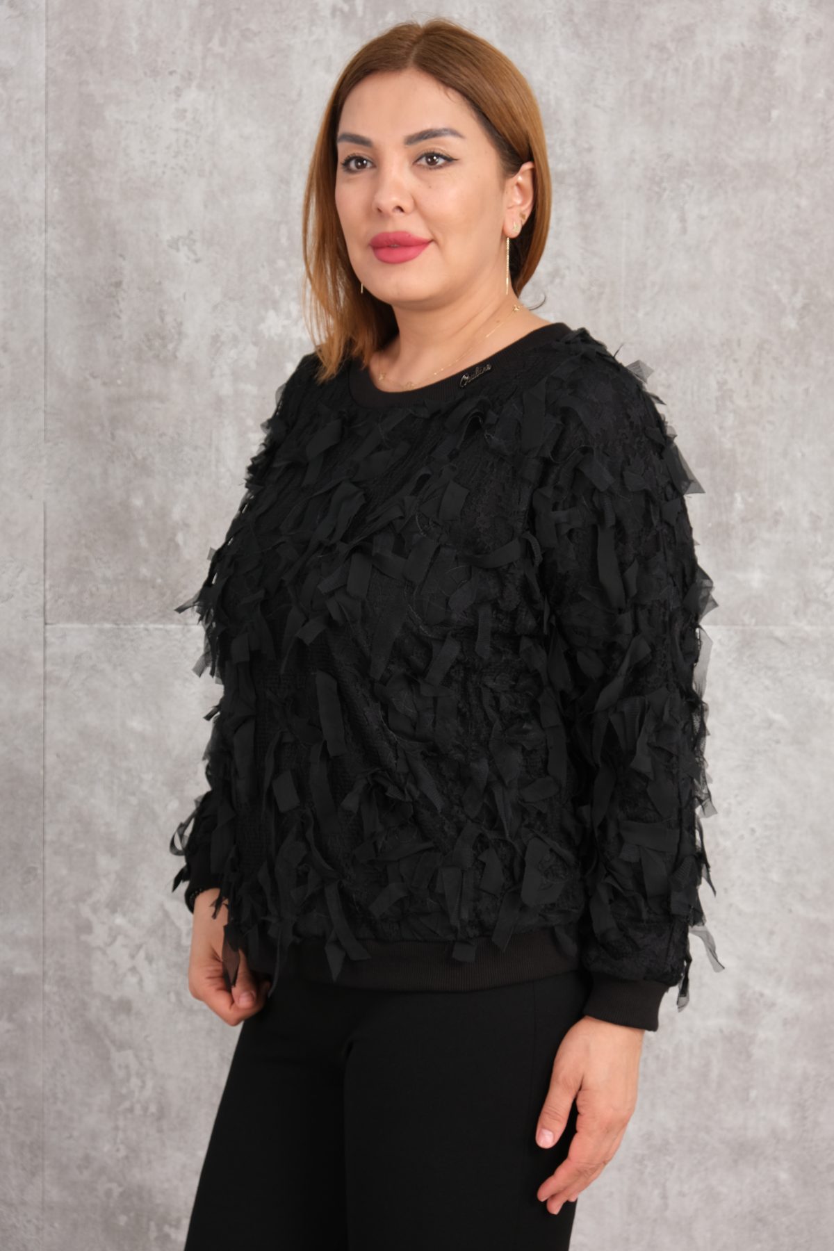 Plus Size Blouse-Black