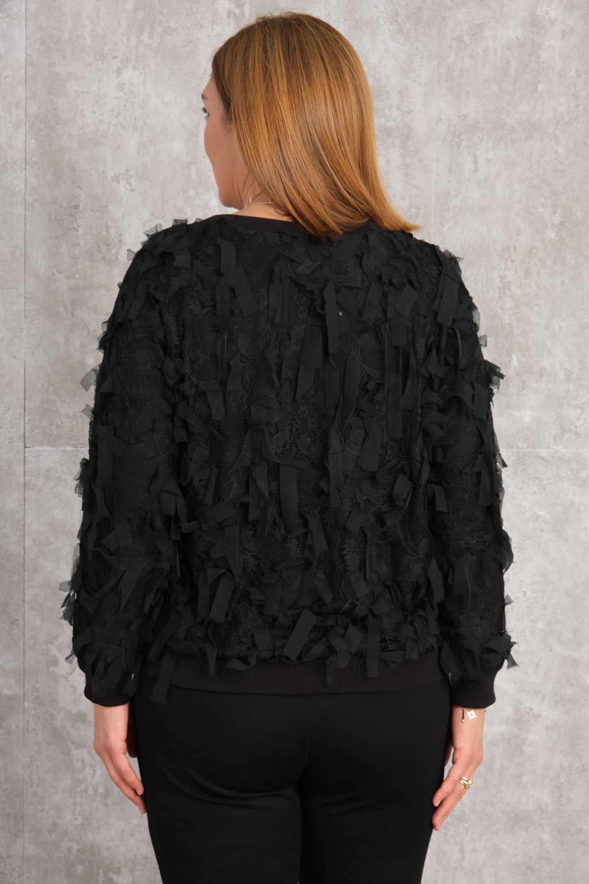 Plus Size Blouse-Black