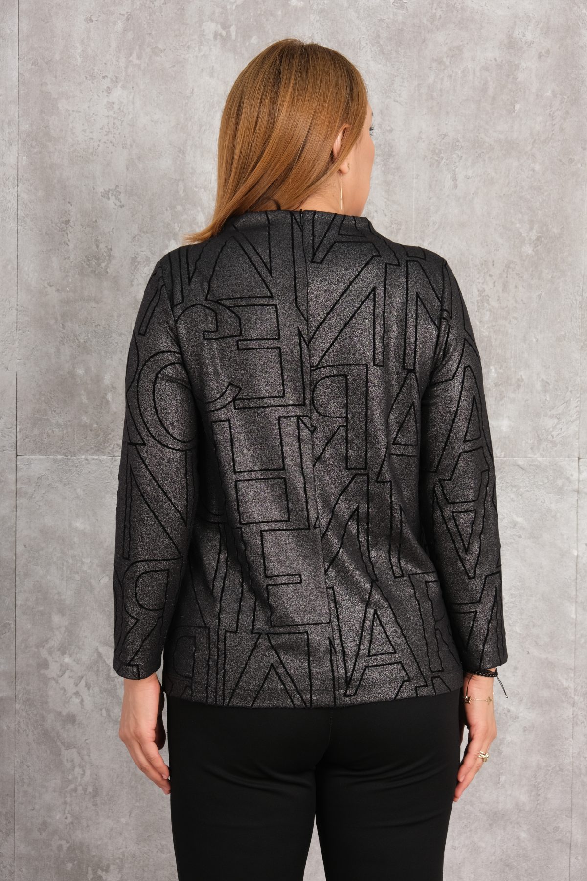 Plus Size Blouse-Black