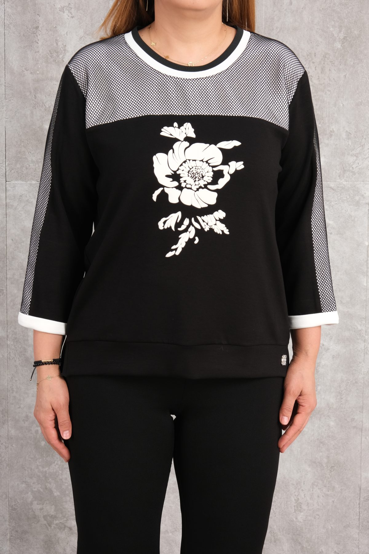 Plus Size Blouse-Black