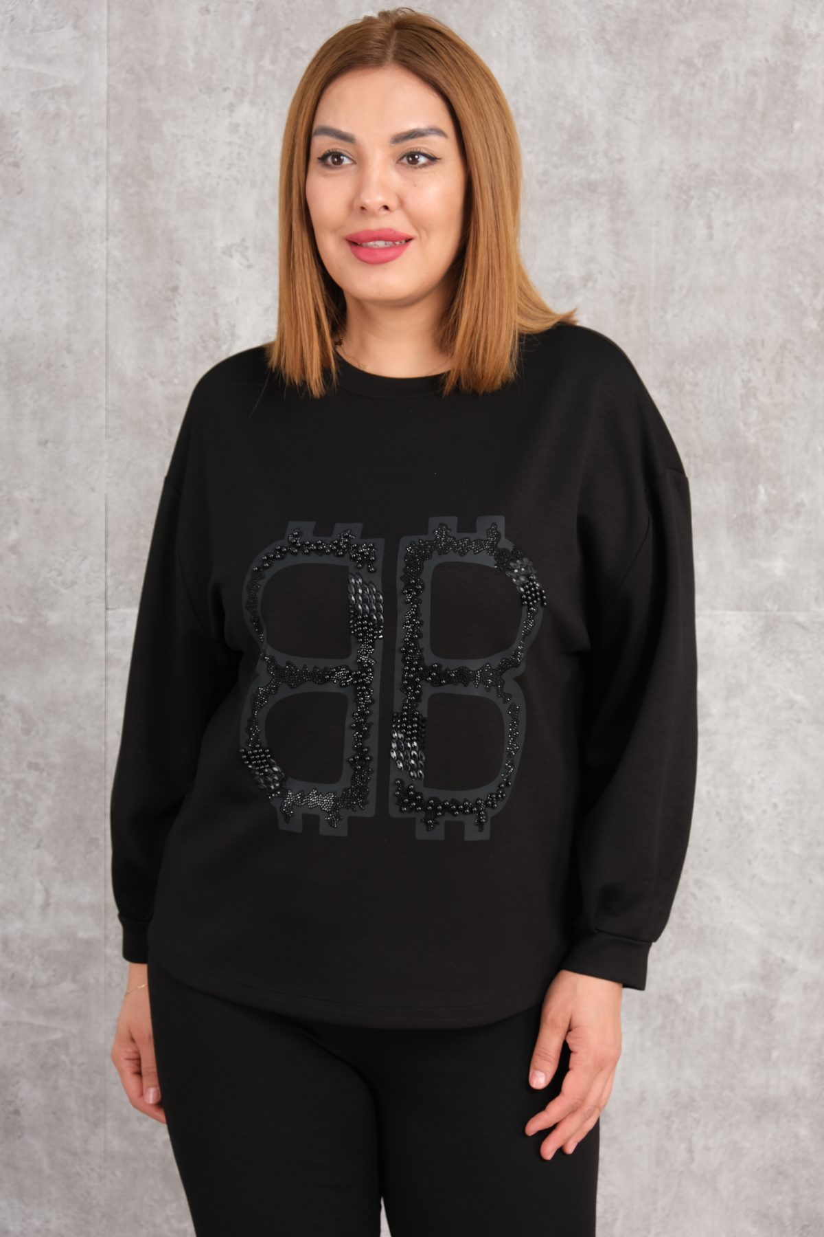 Plus Size Blouse-Black