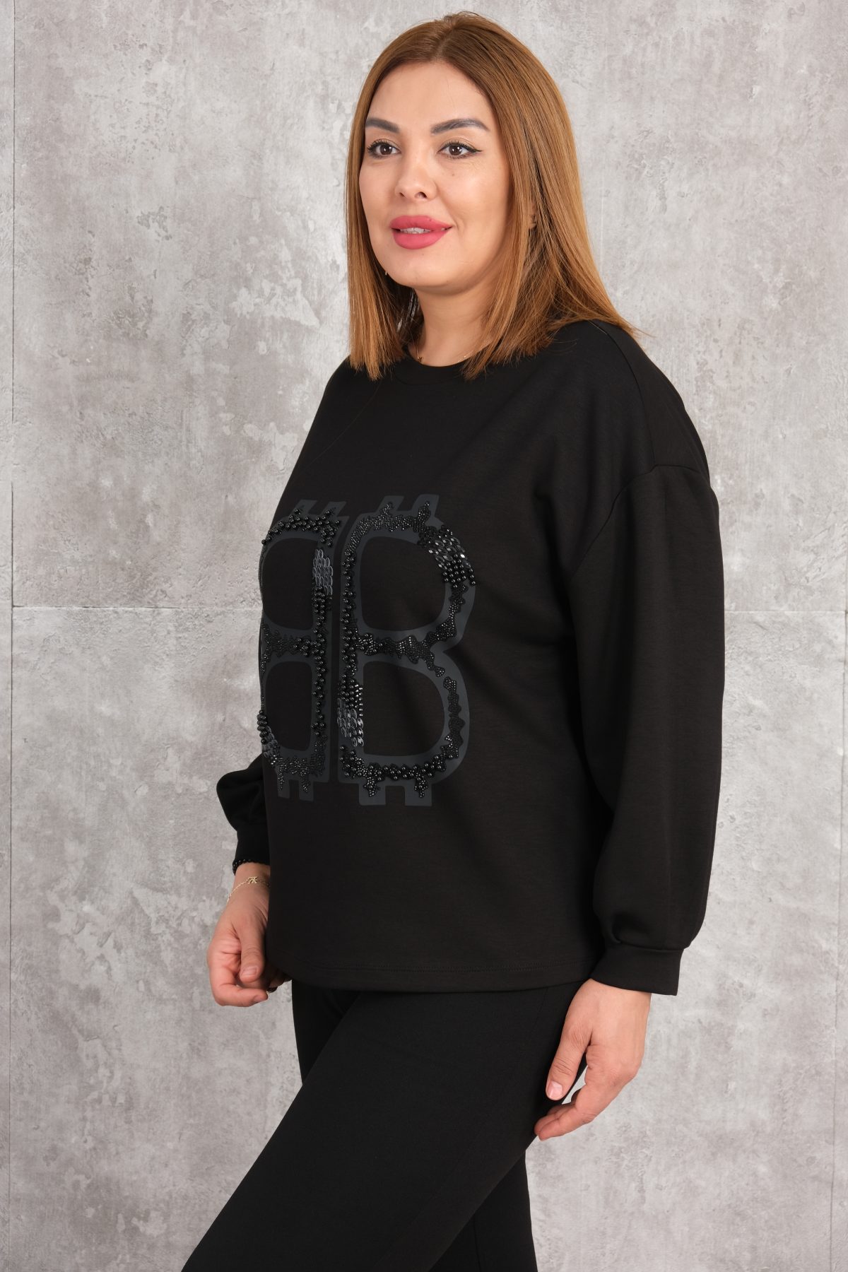 Plus Size Blouse-Black