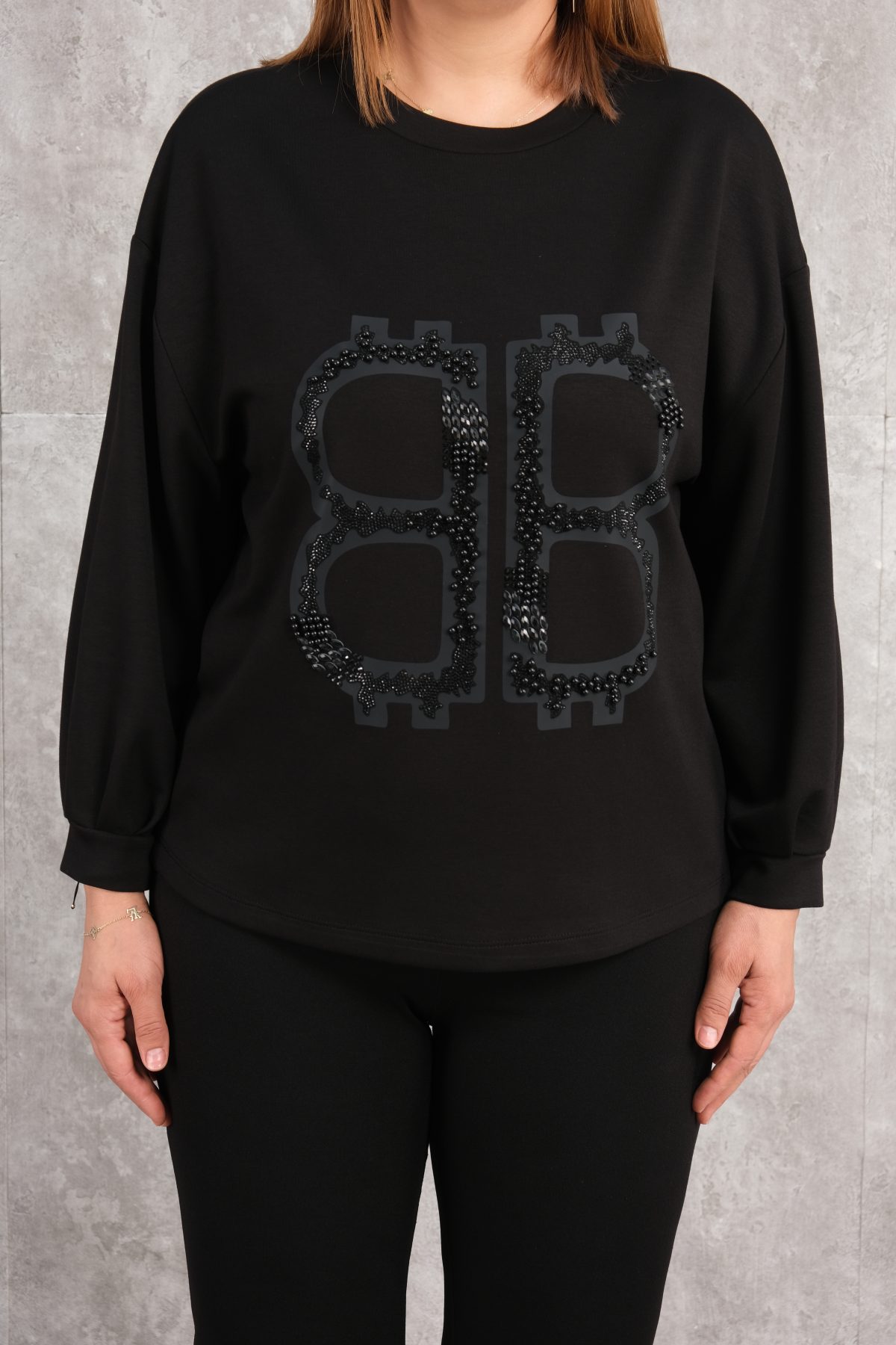 Plus Size Blouse-Black
