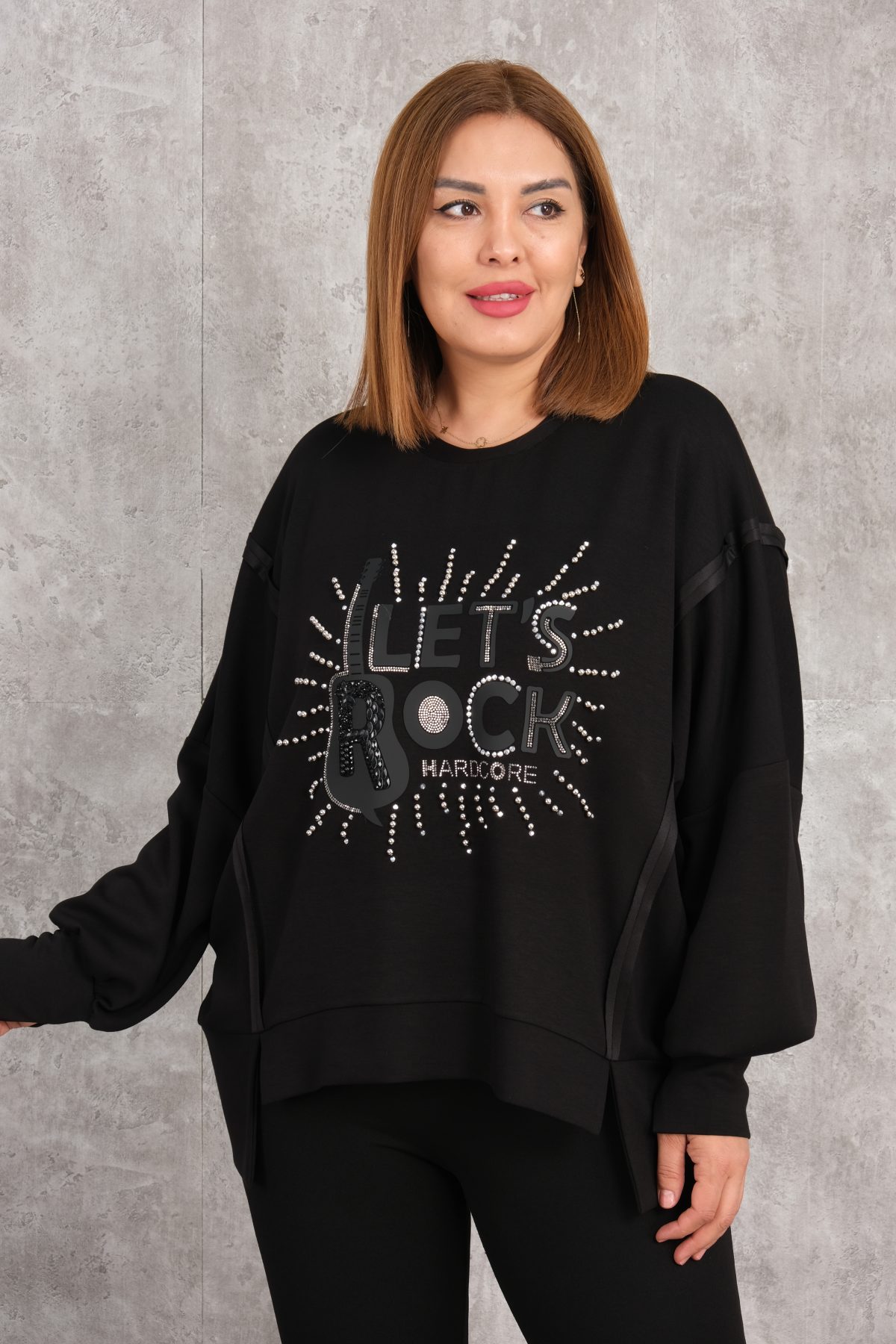 Plus Size Blouse-Black